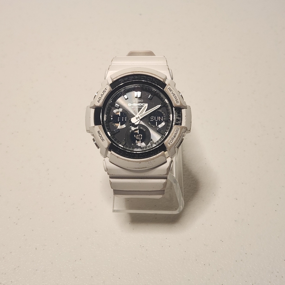 Casio G-Shock GAS-100B White – Tested and Working – Ships Fast